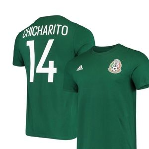 Chicharito Mexico National Team adidas Name & Number T-Shirt - Green